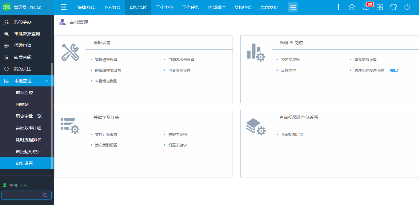 oa审批管理根据单位自身的实际情况